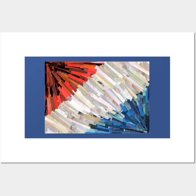 Red White and Blue Collage Wall Art by cajunhusker